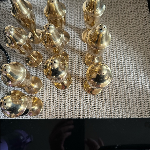 Five sets of Vintage DIRILYTE-Dirigold Salt and Pepper Shakers!clean and shiny - Picture 16 of 16